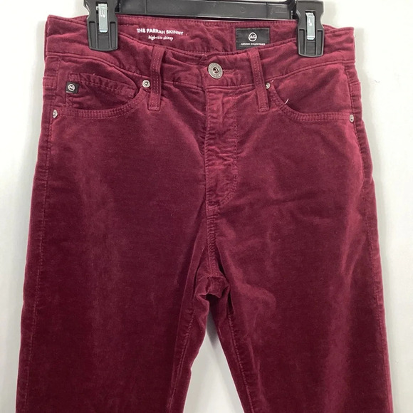 Adriano Goldschmied The Farrah Skinny Velvet Jeans Size 24R - Picture 3 of 9